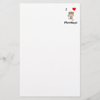 I Liebe-Affen (2) Briefpapier