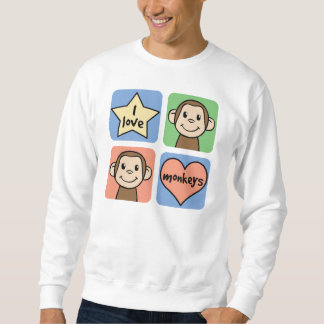I Liebe-Affen Sweatshirt