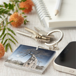 I Liebe Africa Baobab Tree Foto Schlüsselanhänger