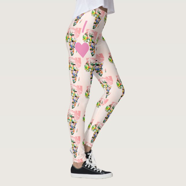I Liebe Africa Cool Free Time Weekend Zuhause Loun Leggings (Rechts)