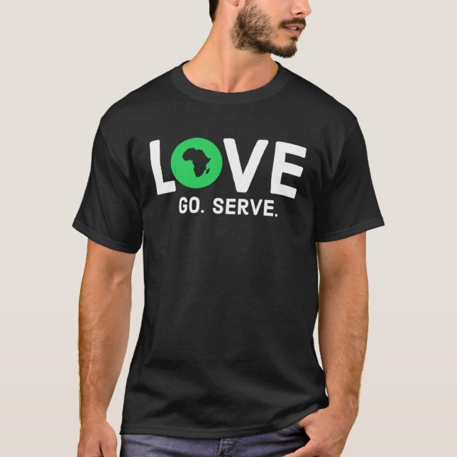 I Liebe Africa Map T-Shirt (Vorderseite)