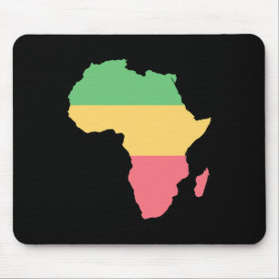 I Liebe Africa Rosta Colored Continent Mousepad