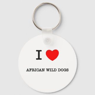 I Liebe AFRICAN WILD HUND Schlüsselanhänger