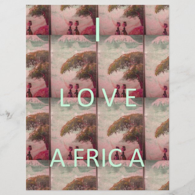 I Liebe Afrika Hakuna Matata Kilimanjaro Berg A (Vorderseite)