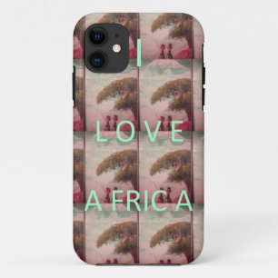 I Liebe Afrika - Kulturlandschaftsmuster iPhone 11 Hülle