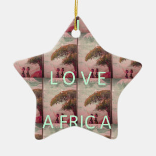 I Liebe Afrika - Kulturlandschaftsmuster Keramik Ornament