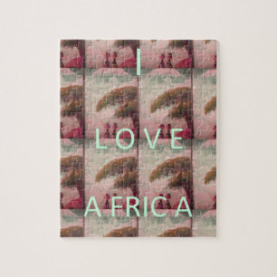 I Liebe Afrika - Kulturlandschaftsmuster Puzzle