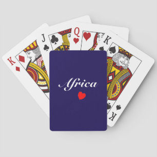 I Liebe Afrika Spielkarten