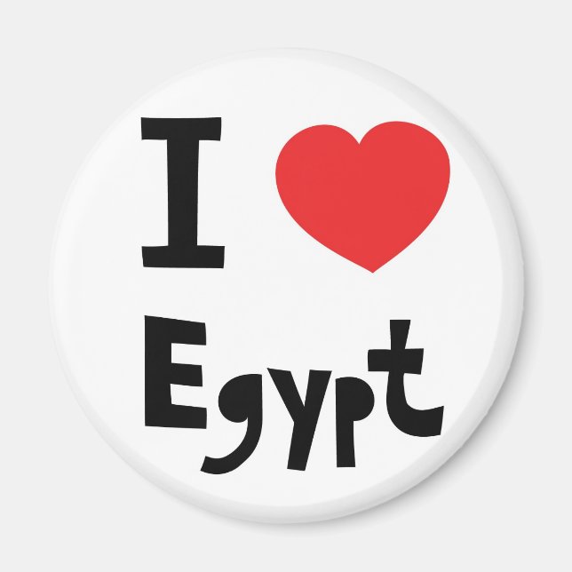I Liebe Ägypten Magnet (Vorne)