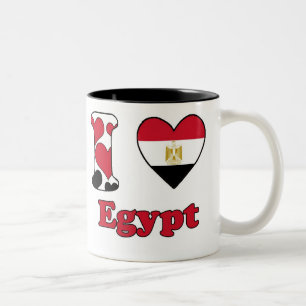I Liebe Ägypten Zweifarbige Tasse