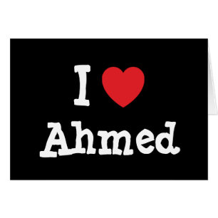 I Liebe Ahmed Herz Brauch personalisiert