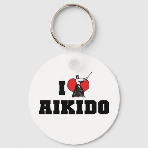 I Liebe Aikido Schlüsselanhänger