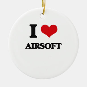 I Liebe Airsoft Keramikornament