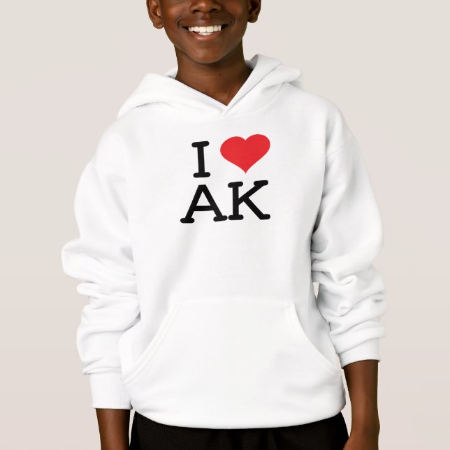 I Liebe AK - Herz - Hoodie (Vorderseite)