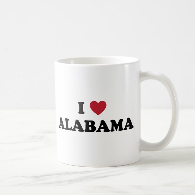I Liebe Alabama Kaffeetasse (Rechts)