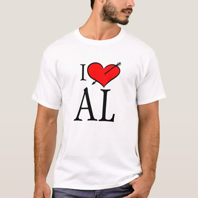 I Liebe Alabama T-Shirt (Vorderseite)