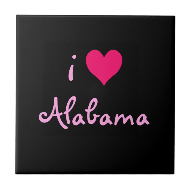 I Liebe Alabama Tile Fliese (Vorderseite)
