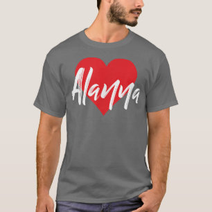 I Liebe Alanna Vorname Tshirt, das ich Herz genann T-Shirt