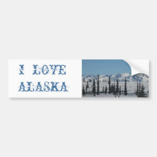 I LIEBE-ALASKA-Autoaufkleber Autoaufkleber