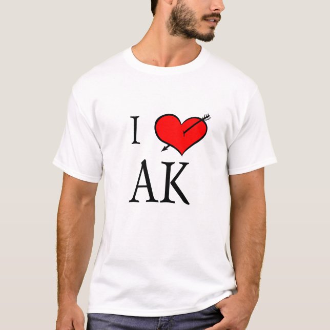 I Liebe Alaska T-Shirt (Vorderseite)