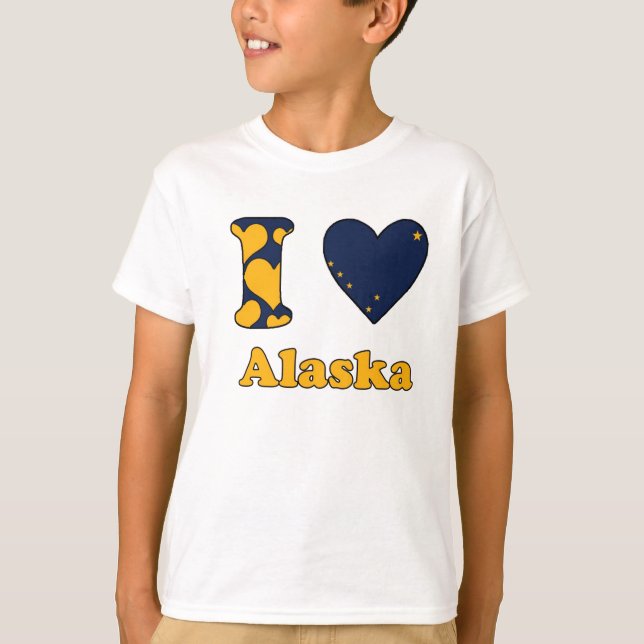 I Liebe Alaska T-Shirt (Vorderseite)