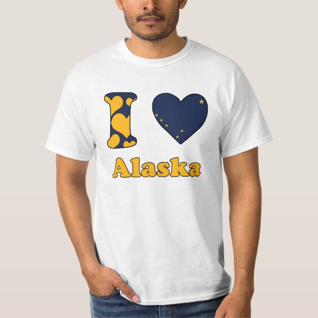 I Liebe Alaska T-Shirt (Vorderseite)