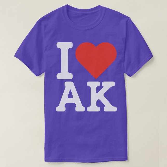 I Liebe Alaska TShirt 1 (Design vorne)