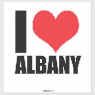 I Liebe Albany Aufkleber