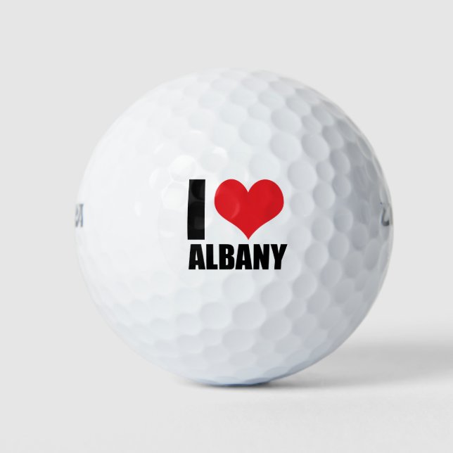 I Liebe Albany Golfball (Vorderseite)