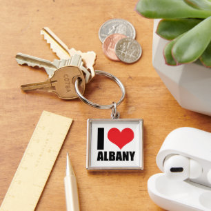 I Liebe Albany Schlüsselanhänger