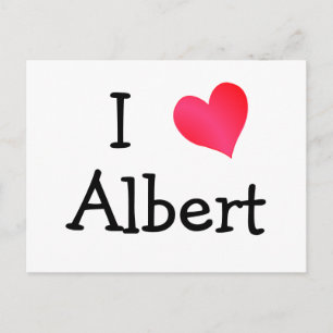 I Liebe Albert Postkarte