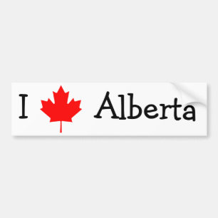 I Liebe Alberta Autoaufkleber