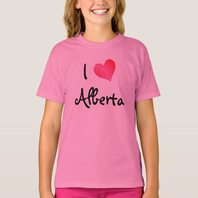 I Liebe Alberta T-Shirt (Vorderseite)