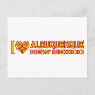 I Liebe Albuquerque, NM Postkarte