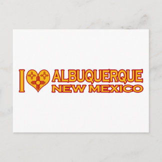 I Liebe Albuquerque, NM Postkarte