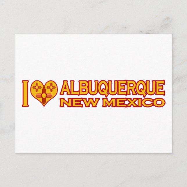 I Liebe Albuquerque, NM Postkarte (Vorderseite)