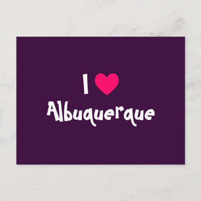 I Liebe Albuquerque Postkarte (Vorderseite)
