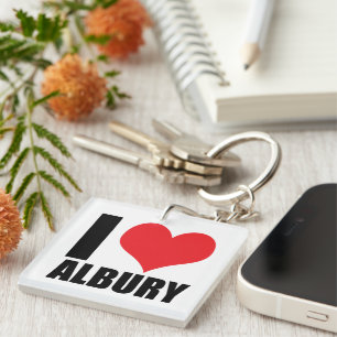 I Liebe Albury Schlüsselanhänger