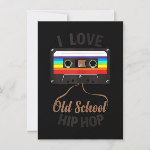 I LIEBE ALD SCHOOL HIP HOP Music 80er 90s Cassette Einladung