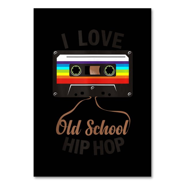 I LIEBE ALD SCHOOL HIP HOP Music 80er 90s Cassette Tischnummer (Vorderseite)