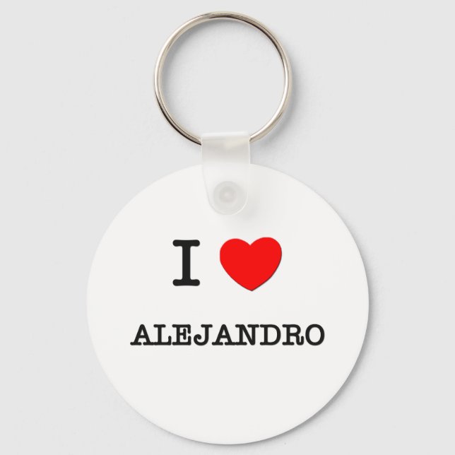 I Liebe Alejandro Schlüsselanhänger (Vorderseite)