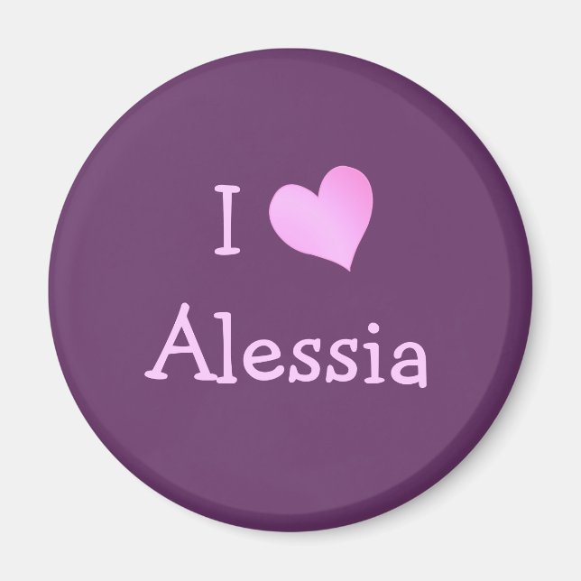 I Liebe Alessia Magnet (Vorne)