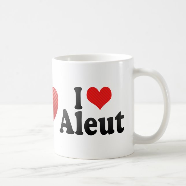 I Liebe Aleut Tasse (Rechts)
