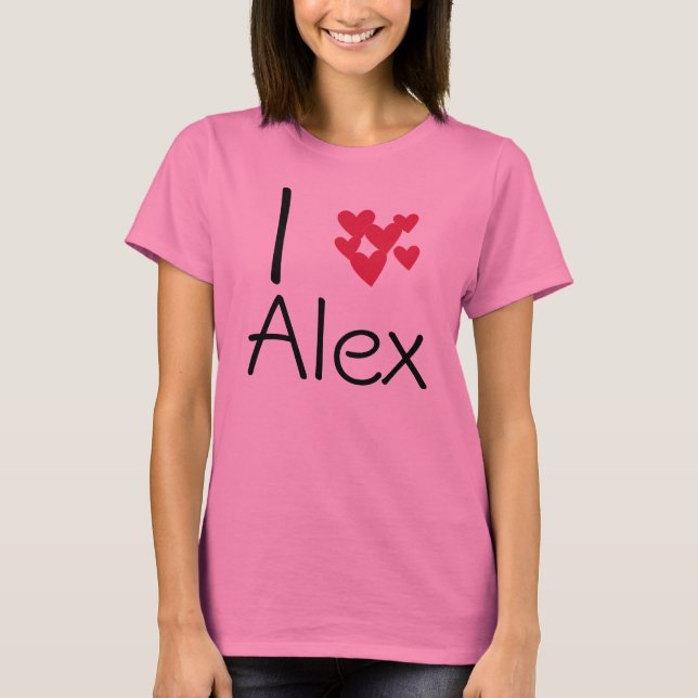 I Liebe alex T-Shirt (Vorderseite)