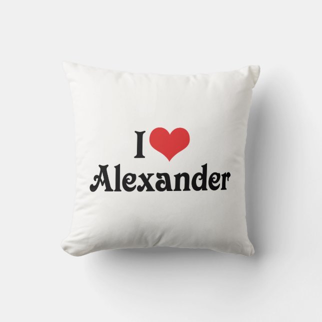 I Liebe Alexander Kissen (Vorderseite)