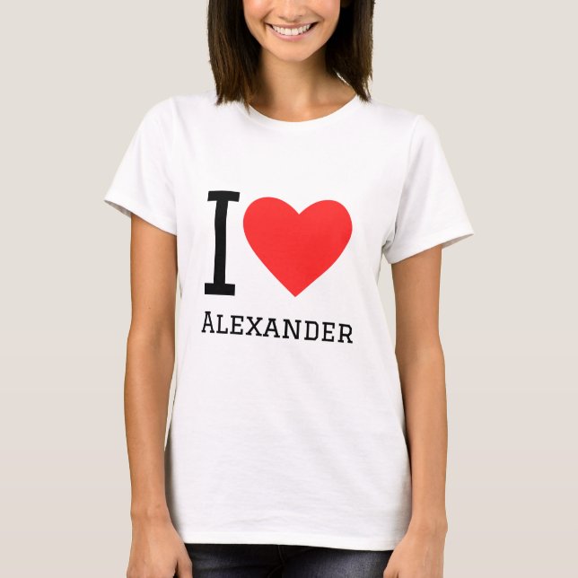 I Liebe Alexander T-Shirt (Vorderseite)