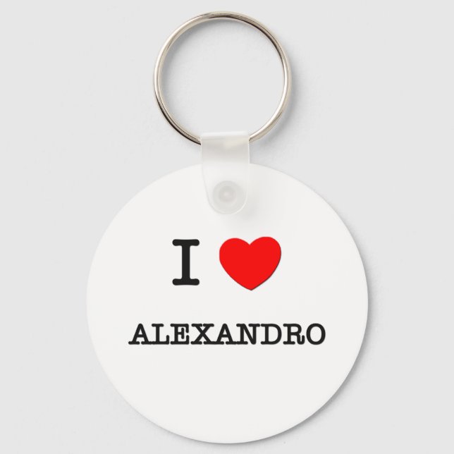 I Liebe Alexandro Schlüsselanhänger (Vorderseite)