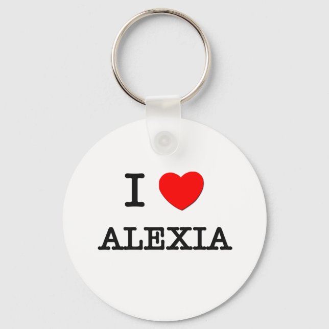 I Liebe Alexia Schlüsselanhänger (Vorderseite)