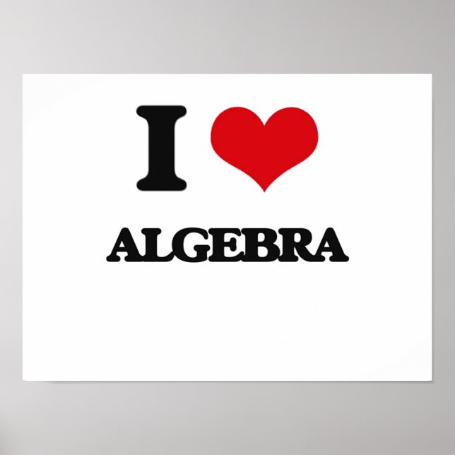 I Liebe Algebra Poster (Vorne)