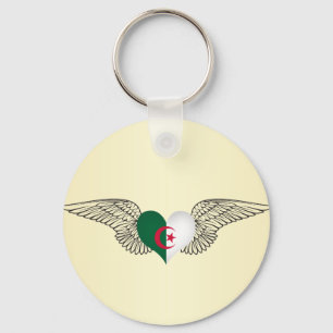 I Liebe Algerien - Flügel Schlüsselanhänger